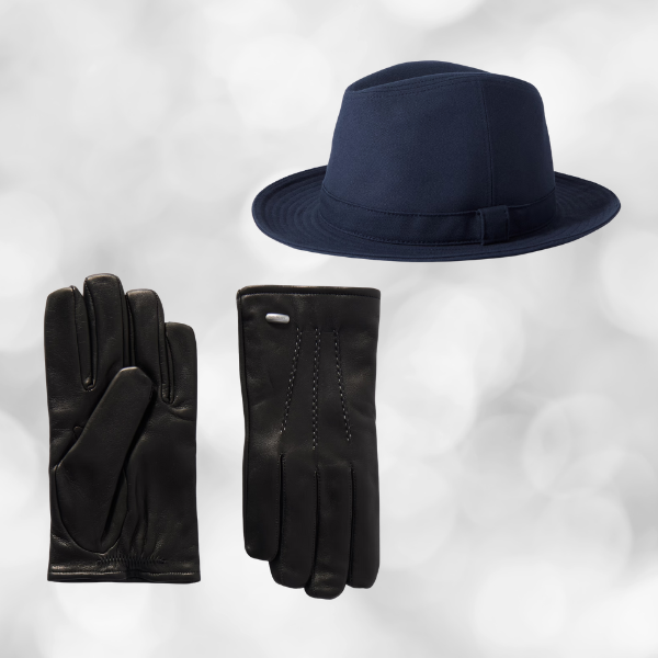 Winter accessory- hat and leather gloves