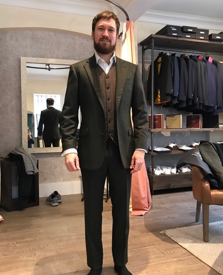 flannel 3 piece suit
