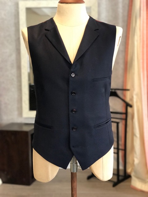 Tuxedo waistcoat with lapels